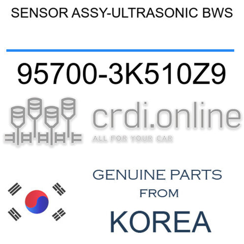 SENSOR ASSY-ULTRASONIC BWS [ORIGINAL] 95700-3K510Z9 957003K510Z9 95700 3K510Z9
