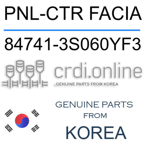PNL-CTR FACIA [ORIGINAL] 84741-3S060YF3 847413S060YF3 84741 3S060YF3