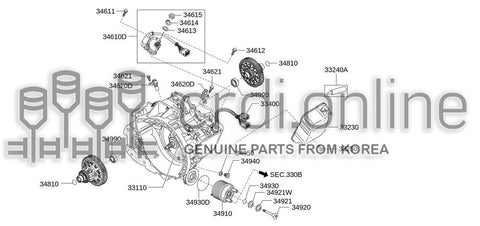 OIL COOLER 34910-33000 3491033000 34910 33000