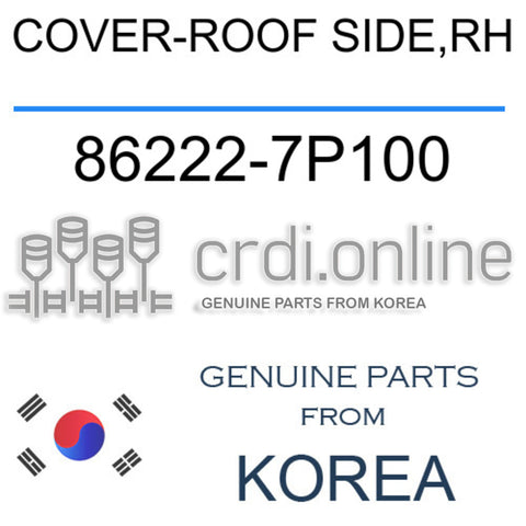 COVER-ROOF SIDE,RH [ORIGINAL] 86222-7P100 862227P100 86222 7P100