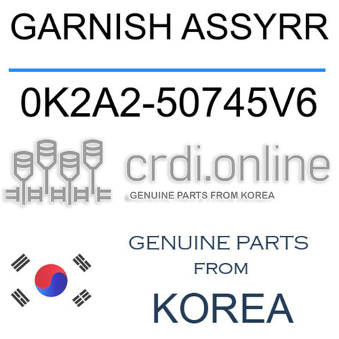 GARNISH ASSYRR [ORIGINAL] 0K2A2-50745V6 0K2A250745V6 0K2A2 50745V6