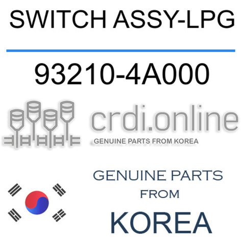SWITCH ASSY-LPG 93210-4A000 932104A000 93210 4A000