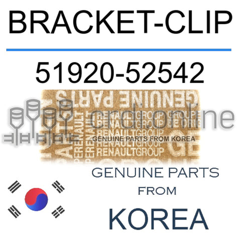 BRACKET-CLIP [ORIGINAL] 51920-52542 5192052542 51920 52542