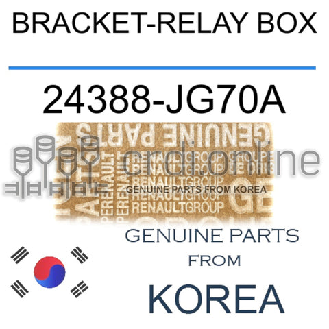 BRACKET-RELAY BOX [ORIGINAL] 24388-JG70A 24388JG70A 24388 JG70A