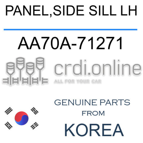 PANEL,SIDE SILL LH [ORIGINAL] AA70A-71271 AA70A71271 AA70A 71271