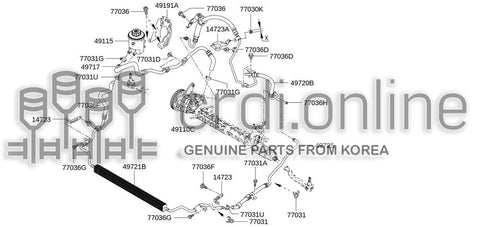 TUBE ASSY-BRAKE 49721-8879R 497218879R 49721 8879R