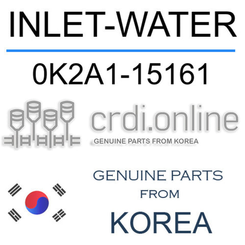 INLET-WATER 0K2A1-15161 0K2A115161 0K2A1 15161