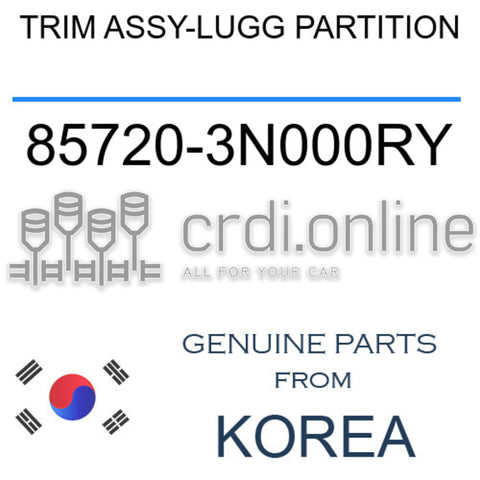 TRIM ASSY-LUGG PARTITION 85720-3N000RY 857203N000RY 85720 3N000RY