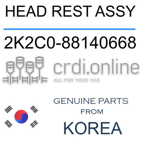 HEAD REST ASSY [ORIGINAL] 2K2C0-88140668 2K2C088140668 2K2C0 88140668