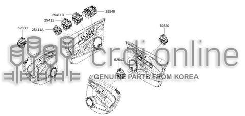 CONT-ELECTR RR FUNCTIONS LOCKING 25429-8400R 254298400R 25429 8400R