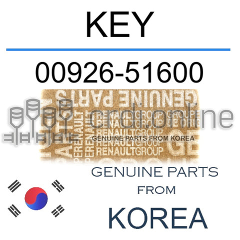 KEY [ORIGINAL] 00926-51600 0092651600 00926 51600