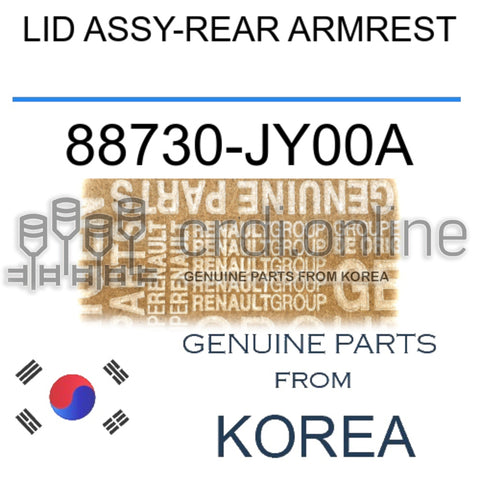LID ASSY-REAR ARMREST [ORIGINAL] 88730-JY00A 88730JY00A 88730 JY00A