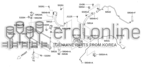 BRACKET ASSY-LIQUID TANK [ORIGINAL] 59536-52000 5953652000 59536 52000