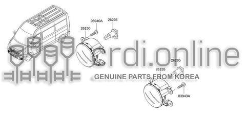 FOG LAMP ASSY 26600-6117R 266006117R 26600 6117R