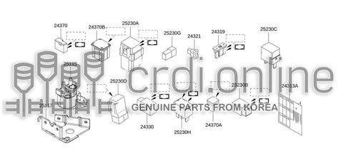 RELAY-HORN 25630-79960 2563079960 25630 79960