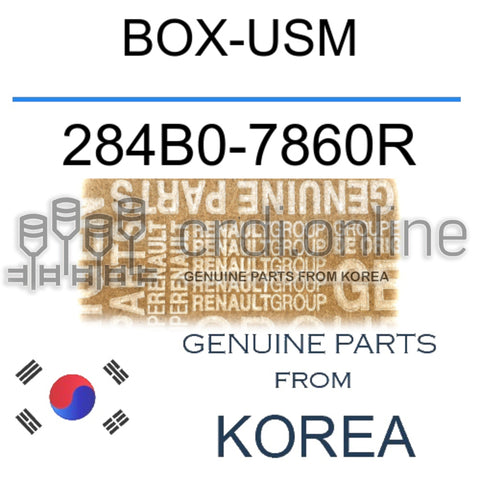 BOX-USM [ORIGINAL] 284B0-7860R 284B07860R 284B0 7860R