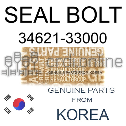 SEAL BOLT [ORIGINAL] 34621-33000 3462133000 34621 33000