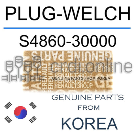 PLUG-WELCH [ORIGINAL] S4860-30000 S486030000 S4860 30000