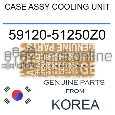 CASE ASSY COOLING UNIT [ORIGINAL] 59120-51250Z0 5912051250Z0 59120 51250Z0