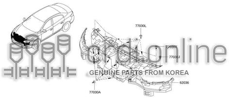 REINFORCEMENT-FRONT BUMPERCENTER 62036-4148R 620364148R 62036 4148R