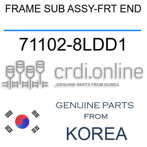 FRAME SUB ASSY-FRT END [ORIGINAL] 71102-8LDD1 711028LDD1 71102 8LDD1