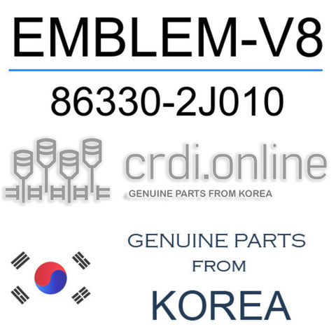 EMBLEM-V8 [ORIGINAL] 86330-2J010 863302J010 86330 2J010