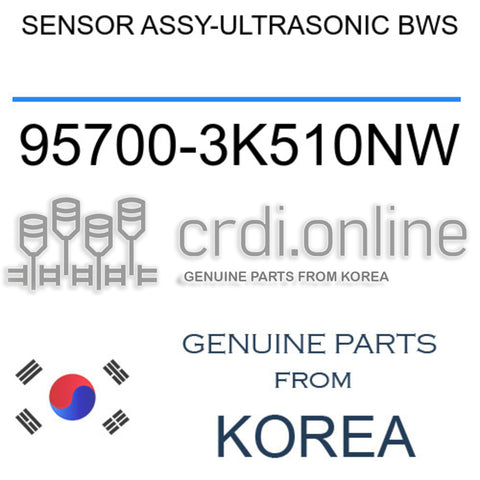 SENSOR ASSY-ULTRASONIC BWS [ORIGINAL] 95700-3K510NW 957003K510NW 95700 3K510NW