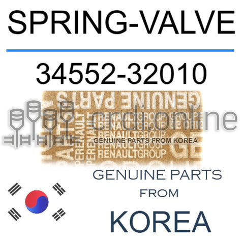 SPRING-VALVE [ORIGINAL] 34552-32010 3455232010 34552 32010