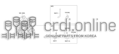 HOSE-BREATHER 36411-51000 3641151000 36411 51000