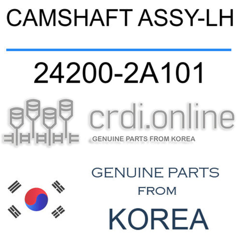 CAMSHAFT ASSY-LH [ORIGINAL] 24200-2A101 242002A101 24200 2A101