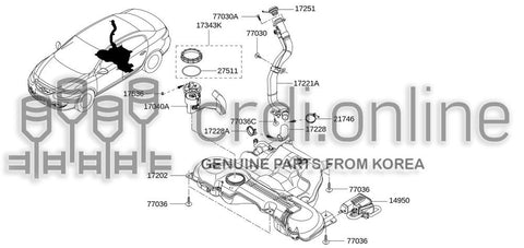 PUMP MODULE ASSY-FUEL 17202-0021R 172020021R 17202 0021R
