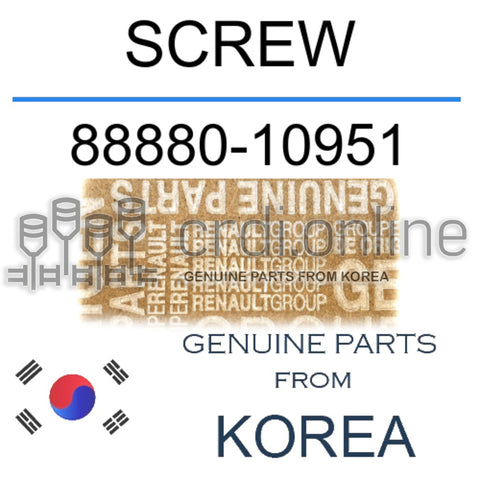 SCREW [ORIGINAL] 88880-10951 8888010951 88880 10951