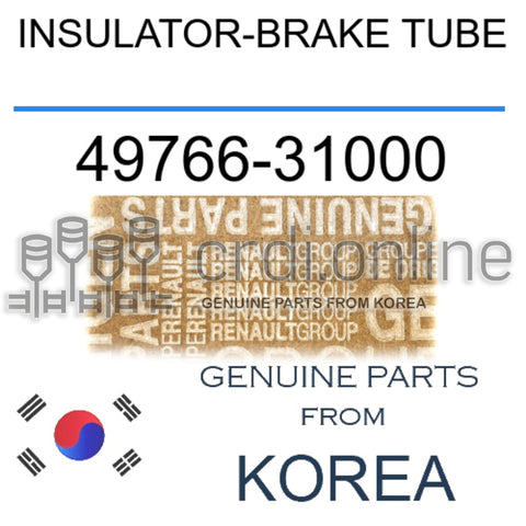 INSULATOR-BRAKE TUBE [ORIGINAL] 49766-31000 4976631000 49766 31000