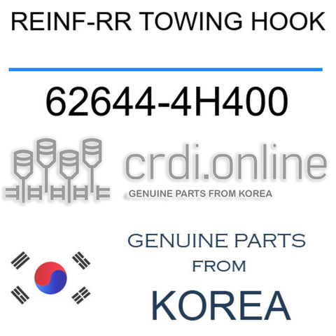 [ORIGINAL] REINF-RR TOWING HOOK 62644-4H400 626444H400 62644 4H400
