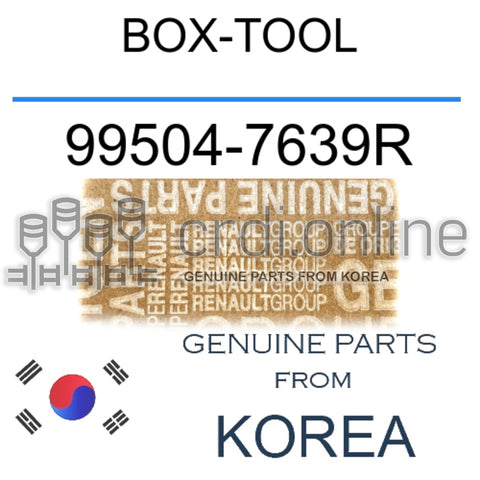 BOX-TOOL [ORIGINAL] 99504-7639R 995047639R 99504 7639R