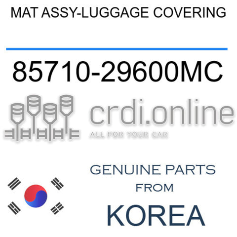 MAT ASSY-LUGGAGE COVERING [ORIGINAL] 85710-29600MC 8571029600MC 85710 29600MC