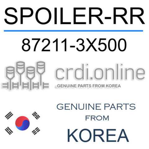 SPOILER-RR [ORIGINAL] 87211-3X500 872113X500 87211 3X500