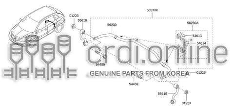 BEARING BAR-ANTI ROLLRR 56230-2346R 562302346R 56230 2346R