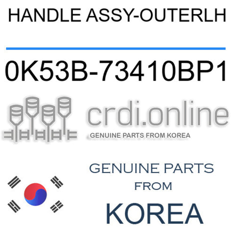 HANDLE ASSY-OUTERLH [ORIGINAL] 0K53B-73410BP1 0K53B73410BP1 0K53B 73410BP1