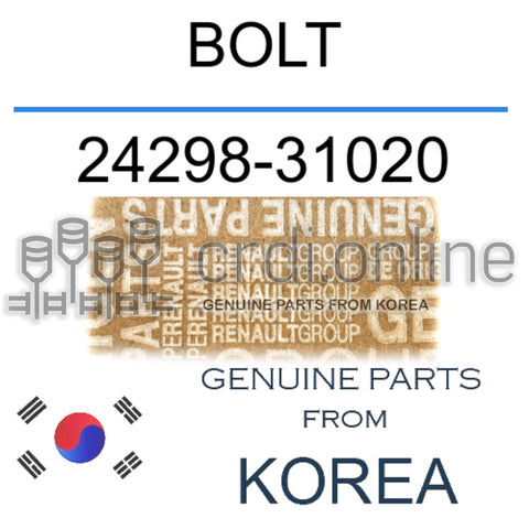 BOLT [ORIGINAL] 24298-31020 2429831020 24298 31020