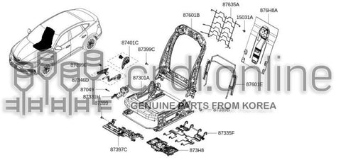 SUPT-FRONT SEAT WIRING CONN POWER SEAT 87397-7206R 873977206R 87397 7206R