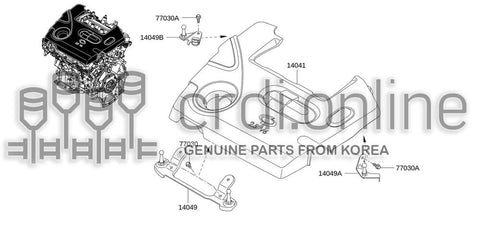 ORNAMAMENT ASSY-ENGINE COVER 14048-3746R 140483746R 14048 3746R