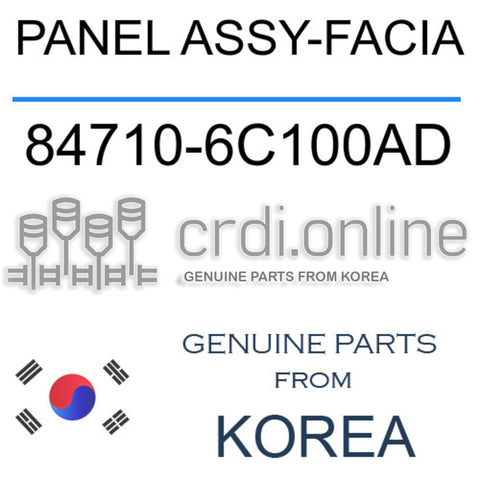 PANEL ASSY-FACIA [ORIGINAL] 84710-6C100AD 847106C100AD 84710 6C100AD