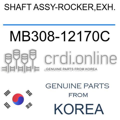 SHAFT ASSY-ROCKER,EXH. [ORIGINAL] MB308-12170C MB30812170C MB308 12170C