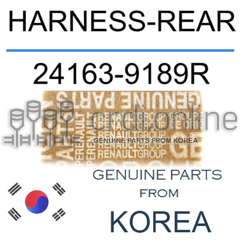HARNESS-REAR [ORIGINAL] 24163-9189R 241639189R 24163 9189R