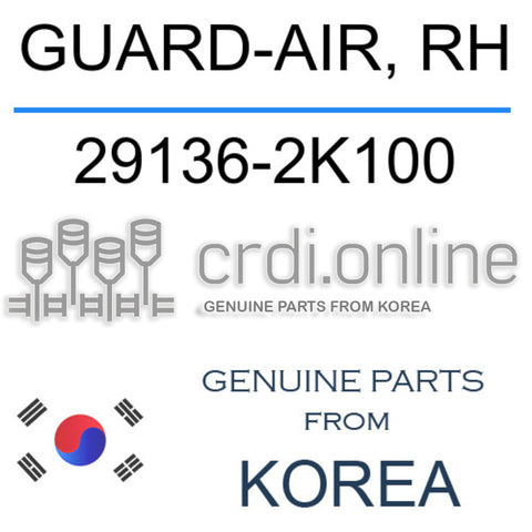 GUARD-AIR, RH 29136-2K100 291362K100 29136 2K100