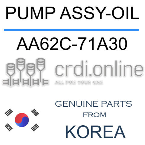 PUMP ASSY-OIL AA62C-71A30 AA62C71A30 AA62C 71A30