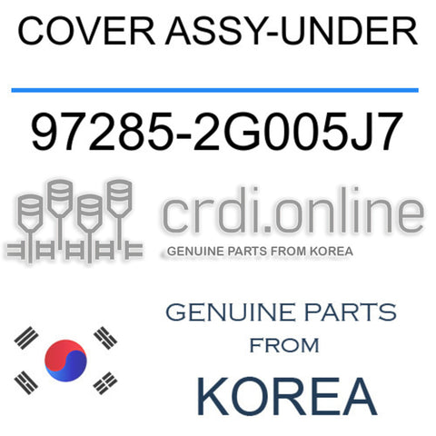COVER ASSY-UNDER [ORIGINAL] 97285-2G005J7 972852G005J7 97285 2G005J7