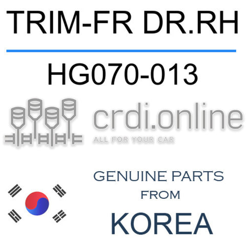 TRIM-FR DR.RH HG070-013 HG070013 HG070 013