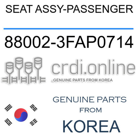 SEAT ASSY-PASSENGER [ORIGINAL] 88002-3FAP0714 880023FAP0714 88002 3FAP0714